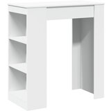 vidaXL Barska miza s policami bela 95x47x103,5 cm inženirski les, (22056660) | Shoptok.si