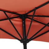 Balkonski suncobran terakota 300 x 155 x 223 cm polukružni | shoptok.hr