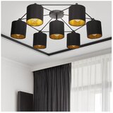 Eglo Staiti spot/7, e27, crna/ tekstil crno/zlatna | Eponuda.com