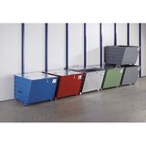 eurokraft pro Prekucni zaboj za zlaganje, prostornina 0,9 m³, siva RAL 7005 | Shoptok.si