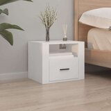  Stenska nočna omarica 2 kosa bela 50x36x40 cm, (20730992) | Shoptok.si