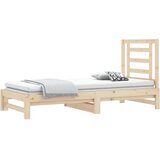  Dnevni ležaj na izvlačenje 2 x (90 x 200) cm masivna borovina | shoptok.hr