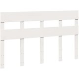 vidaXL Posteljni okvir brez vzmetnice bel 135x190 cm trdna borovina | Shoptok.si