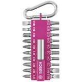 Bosch 21-delni set bitova sa kopčom fuchsia Cene