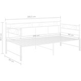  Izvlečni posteljni okvir bel iz kovine 90x200 cm, (20606337) | Shoptok.si