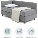 Bonami Selection Siva oblazinjena postelja s prostorom za shranjevanje z vzmetnico 120x200 cm Avela – | Shoptok.si