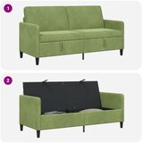 SOFA s pohranom Svijetlo zelena 172 x 78 x 87 cm Poliester | shoptok.hr