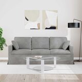 SOFA Svijetlo siva 198 x 78 x 80 cm Baršun | shoptok.hr