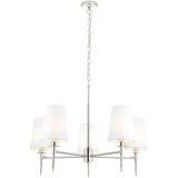  Endon 99457 - Luster na lancu 5xE14/6W/230V sjajni hrom/bela | Eponuda.com