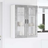  Zidni stakleni ormarić Betonski sivi 80 x 31 x 100 cm | shoptok.hr