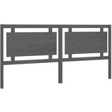Maison Chic posteljno vzglavje - vzglavna omarica - nočna omarica sivo 205,5x4x100 cm trdna borovina, (21705486) | Shoptok.si