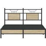  Posteljni okvir brez vzmetnice hrast 137x190 cm inženirski les, (21828980) | Shoptok.si