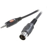 SpeaKa Professional DIN/JACK audio priključni kabel [1x diodni utikač 5-polni (DIN) - 1x JACK utikač 3.5 mm] 1.50 m crn Cijene