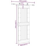 vidaXL Klizna vrata s priborom za montažu 80 x 210 cm masivna borovina | shoptok.hr