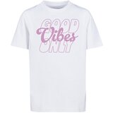 Mister Tee Children's T-shirt with the inscription "Good Vibes Only" white | shoptok.hr