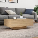  Stolić za kavu s LED svjetlima boja hrasta sonome 85x55x31 cm | shoptok.hr