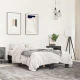  Okvir kreveta crni 120 x 200 cm od konstruiranog drvo i metal | shoptok.hr