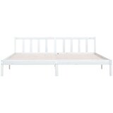 vidaXL Okvir za krevet od masivne borovine bijeli 200 x 200 cm | shoptok.hr