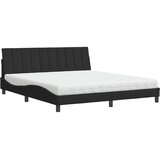  Krevet s madracem Hanko crni 180x200 cm baršunasti | shoptok.hr