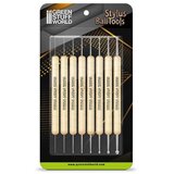 Green Stuff World Metal Ball Stylus Sculpting Tool Set x8 | Set metalnih kugličastih alata za modeliranje x8 | Eponuda.com