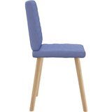  Jedilni stoli 4 kosi Jeans Blue Fabric, (21828347) | Shoptok.si