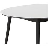 Hammel Furniture Okrogla raztegljiva jedilna miza z dodatno ploščo in belo mizno ploščo ø 135 cm Meza – | Shoptok.si