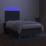  Box spring s madracem LED tamnosivi 120 x 200 cm tkanina | shoptok.hr