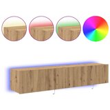 TV zidni ormar Zidne 2 pcs Umjetnički hrast 80 x 35 x 31 cm | Eponuda.com