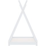  Okvir za dječji krevet od masivne borovine bijeli 80 x 160 cm | Eponuda.com