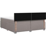  Boxspring krevet s madracem Sivosmeđa 200 x 200 cm Tkanina | shoptok.hr