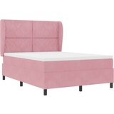  Krevet s opruga kutije Ružičasta 200 x 140 cm Baršun | shoptok.hr