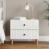  Noćni ormar s ladicama Bijela visokog sjaja 62 x 34,5 x 48 cm | Eponuda.com