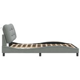  Okvir kreveta s LED svjetlima svjetlosivi 120x200 cm od tkanine | shoptok.hr
