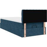  Okvir kreveta s madraca tamnoplavi 90x190cm baršunasti | shoptok.hr