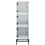 vidaXL Visoka komoda sa staklenim vratima bijela 35 x 37 x 120 cm | shoptok.hr