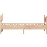  Okvir kreveta s uzglavljem 75x190 cm od borovine | shoptok.hr