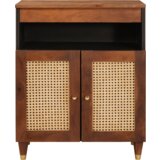 vidaXL Omare in policami za shranjevanje medijev s shranjevanjem z vrati Rjava | Shoptok.si