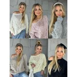 By o la la Black openwork sweater | shoptok.hr
