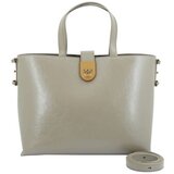 Pinko Torbe BRIOCHE SHOPPER VITELLO Siva | Shoptok.si