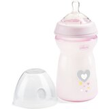Chicco Natural Feeling Girl steklenička za dojenčke 6m+ 330 ml Cene