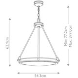  Hinkley HK-COLLIER-P-BX - Luster na lancu COLLIER, 4xE14/40W/230V, prečnik 54,3 cm | Eponuda.com
