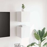 vidaXL stenske TV omarice 2 kosa bele 30,5x30x30 cm | Shoptok.si
