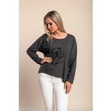 Fenzy Široki Top Dugih Rukava, Sivi | shoptok.hr