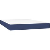 Krevet s oprugama i madracem plavi 140x200 cm od tkanine | shoptok.hr