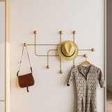Kalune Design Kovinski stenski obešalnik v zlati barvi Dama – | Shoptok.si