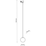  Luster na sajli za TRACER šinski sistem 1xG9/8W/230V crna/zadimljena braon | Eponuda.com