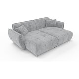 Ropez Svijetlo siva sofa od šenila s ležaljkom 252 cm Nelia Big – | shoptok.hr