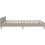  Za krevet s uzglavljem svjetlosivi 140x190 cm od tkanine | shoptok.hr