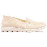 Shelvt Beige Women's Textile Slip On | shoptok.hr