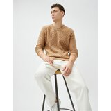 Koton Knitwear Sweater Diamond Pattern Long Sleeve Crew Neck cene